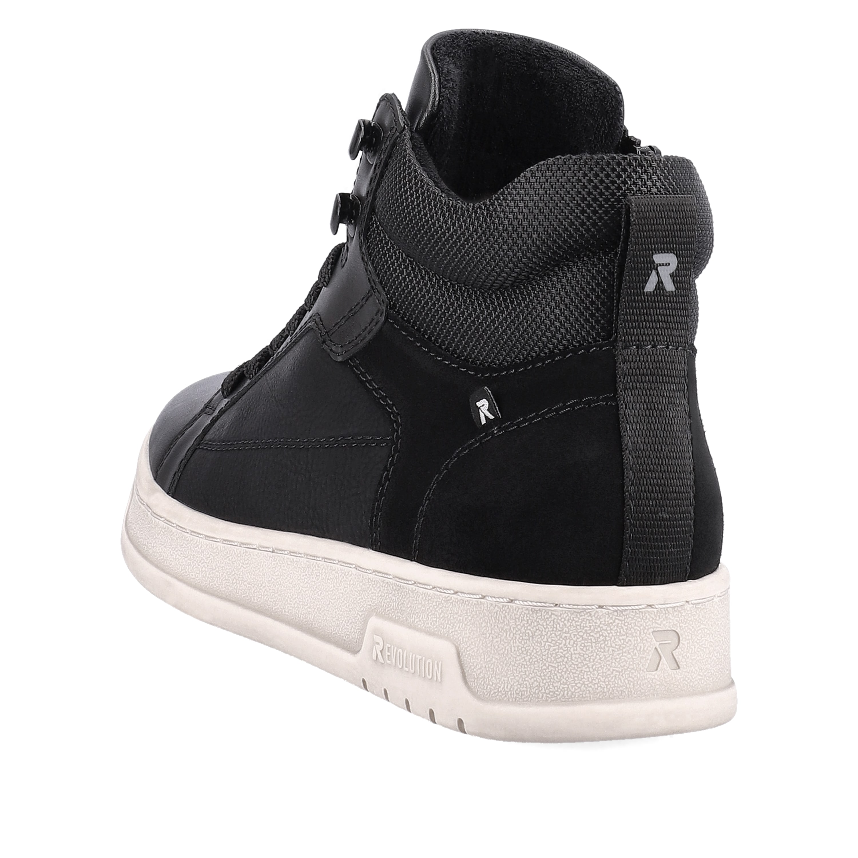 Rieker Herren Sneaker High steel black
