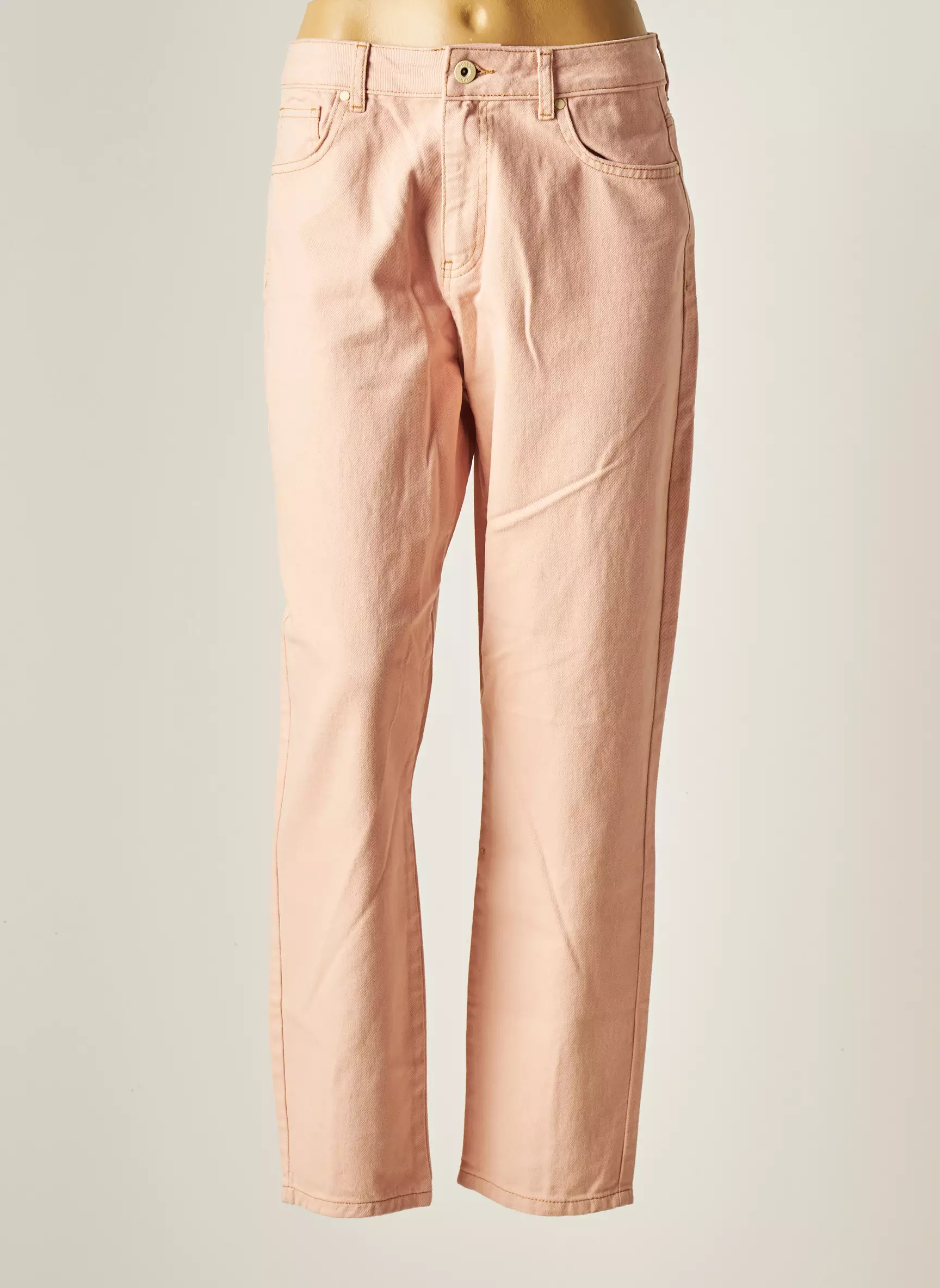 Noisy May Jean Mom Femme couleur rose
