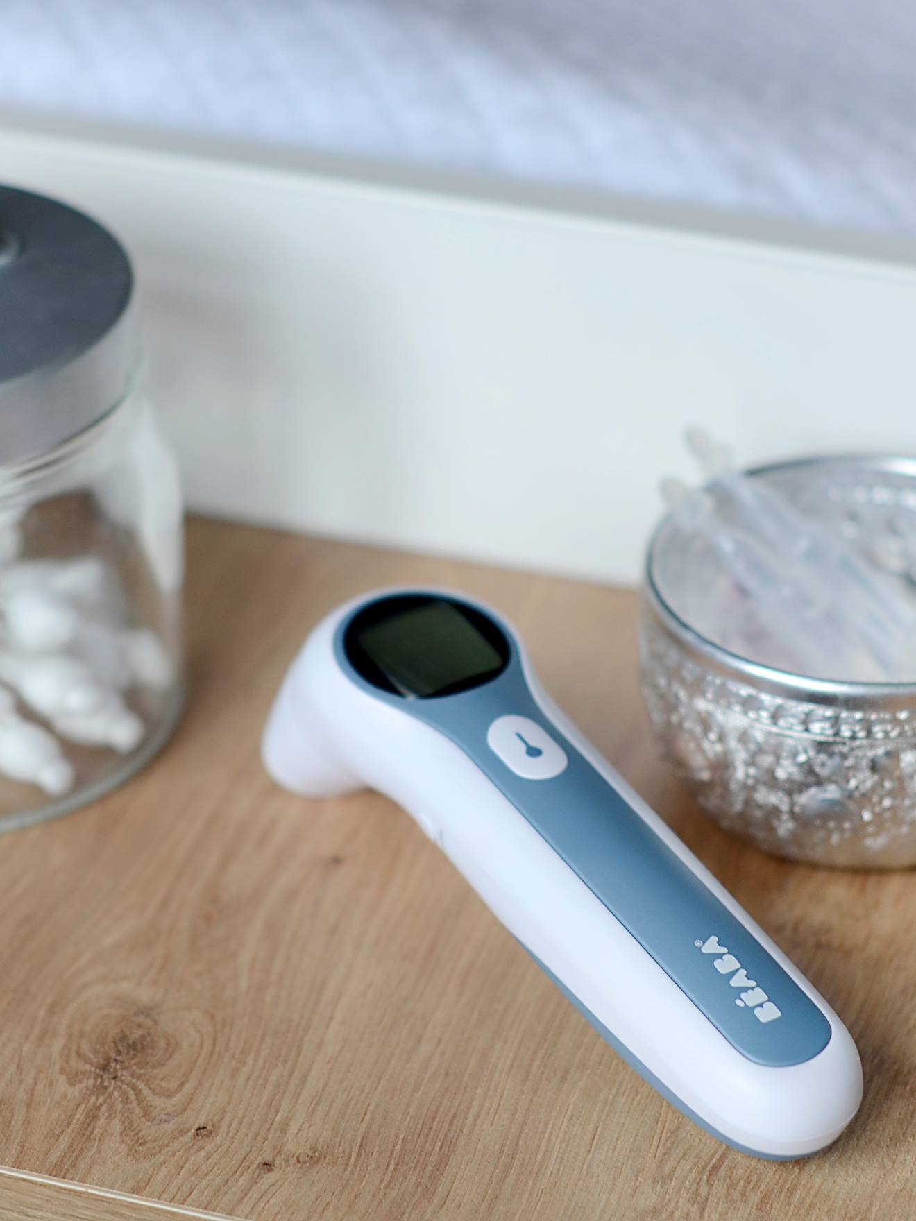 Thermomètre infrarouge Thermospeed BEABA blanc/bleu