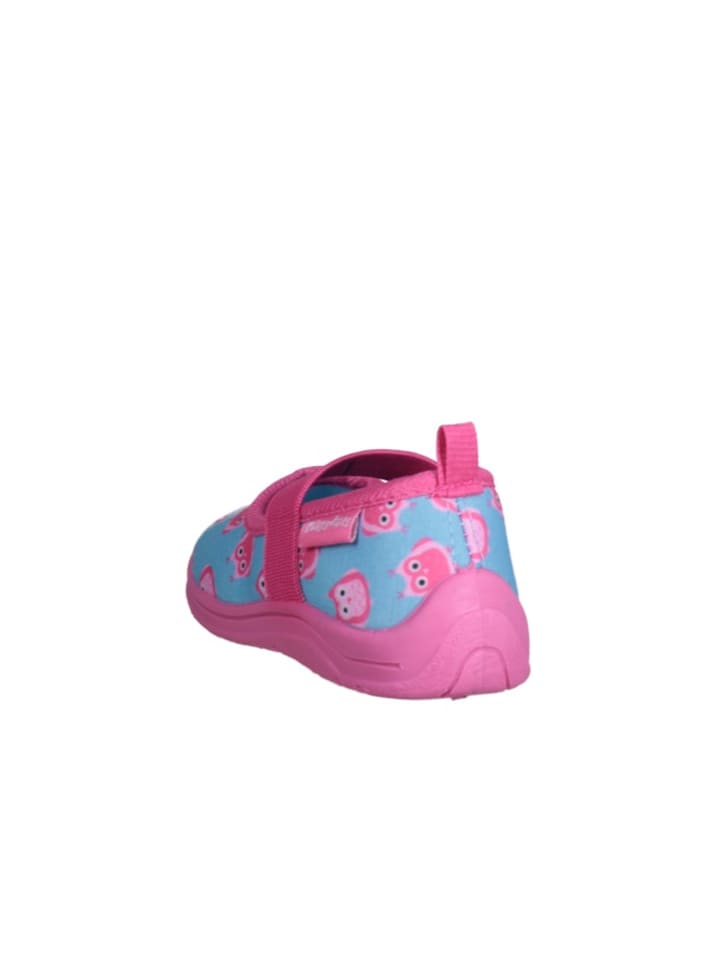 Playshoes Hausschuh Eulen in Türkis günstig kaufen