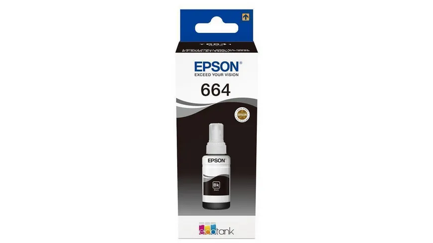 Epson Druckerpatrone Ecotank T664 schwarz 70 ml schwarz