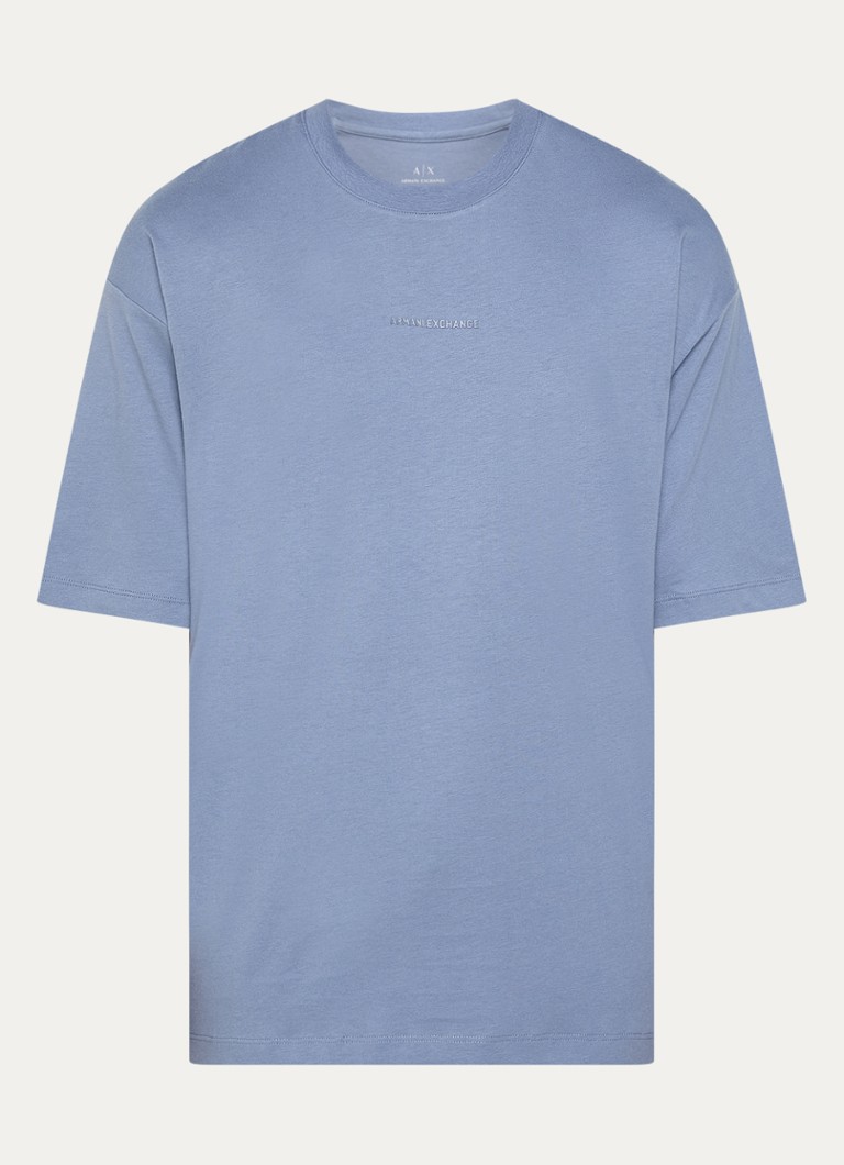 Armani Exchange T-krekls ar logotipu un apdruku aizmugurē