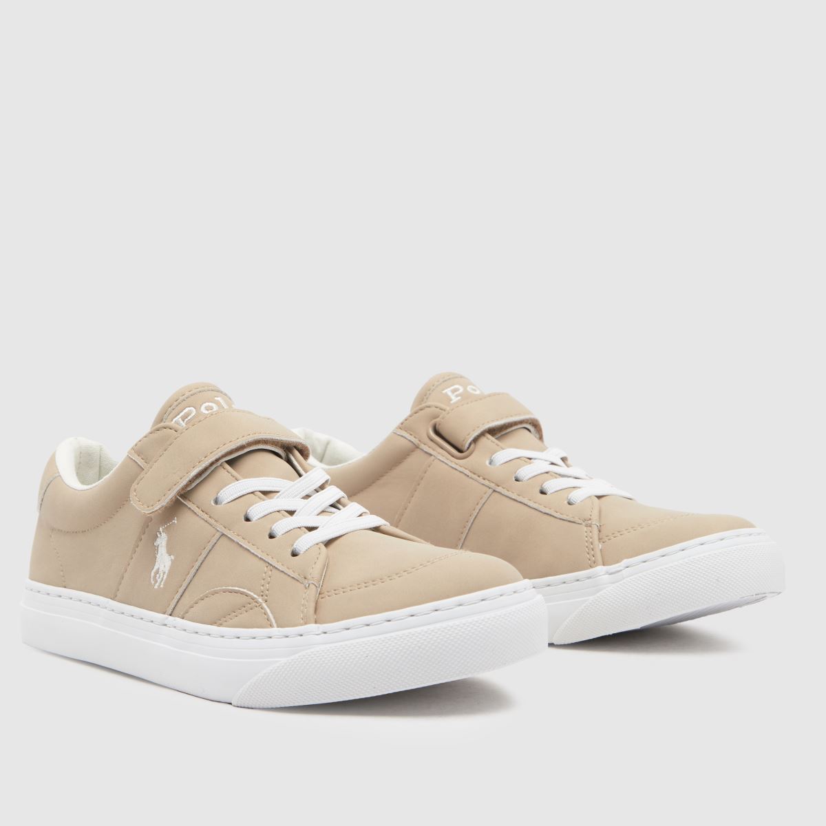 Polo Ralph Lauren naturliga Ryley-sneakers för pojkar och juniorer