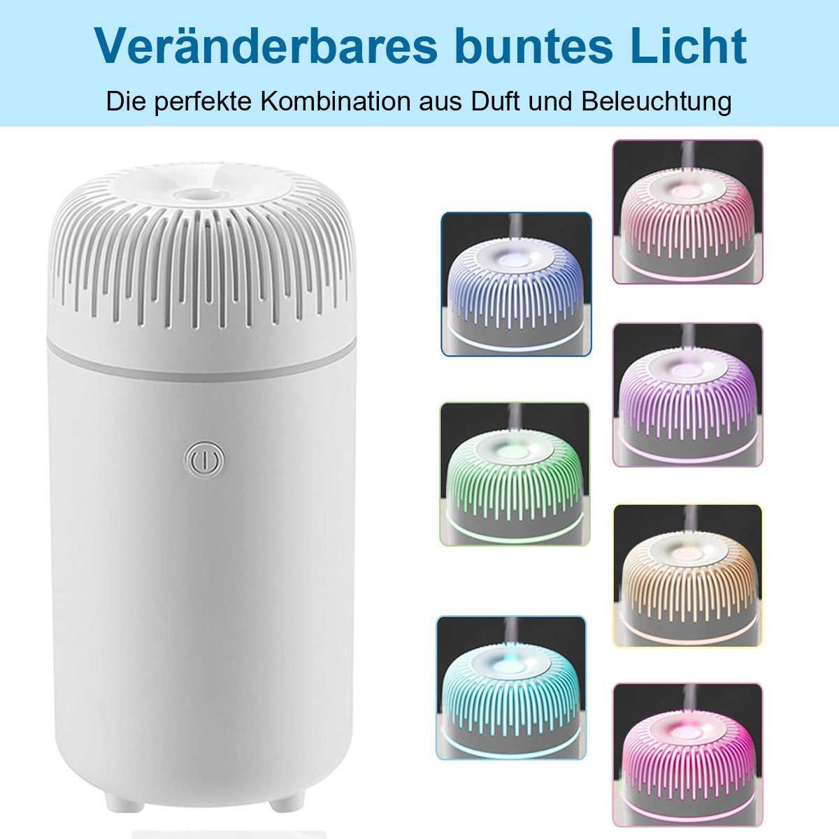 götäzer Diffuser Autodiffusor -Luftbefeuchter Aromatherapie ätherischer Öldispergierer, USB -Ladung, cool, mini tragbar, für Autos und Familienbüros geeignet