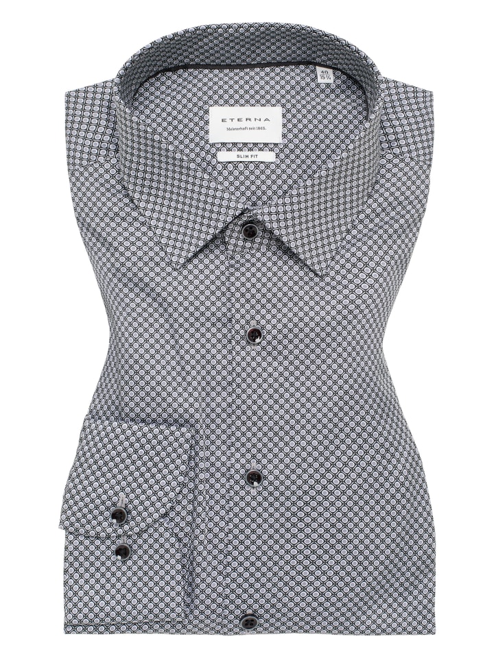 Eterna Hemd SLIM FIT in grau günstig kaufen