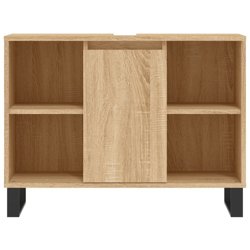 vidaXL Badezimmerspiegelschrank Badschrank Sonoma-Eiche 80x33x60 cm Holzwerkstoff (1-St)