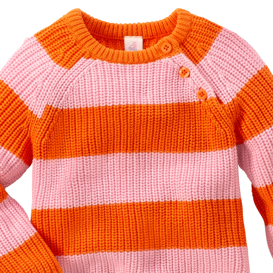 Baby Strickpullover mit Blockringeln