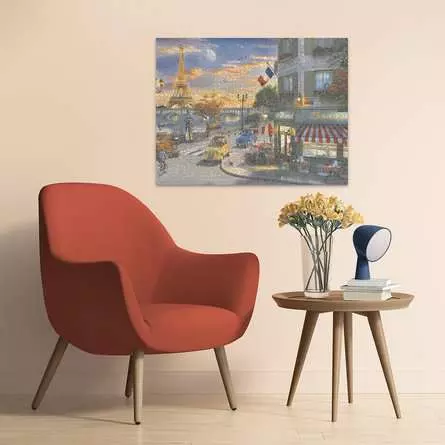 Puzzle 2000 Teile - Romantische Abendstunde in Paris