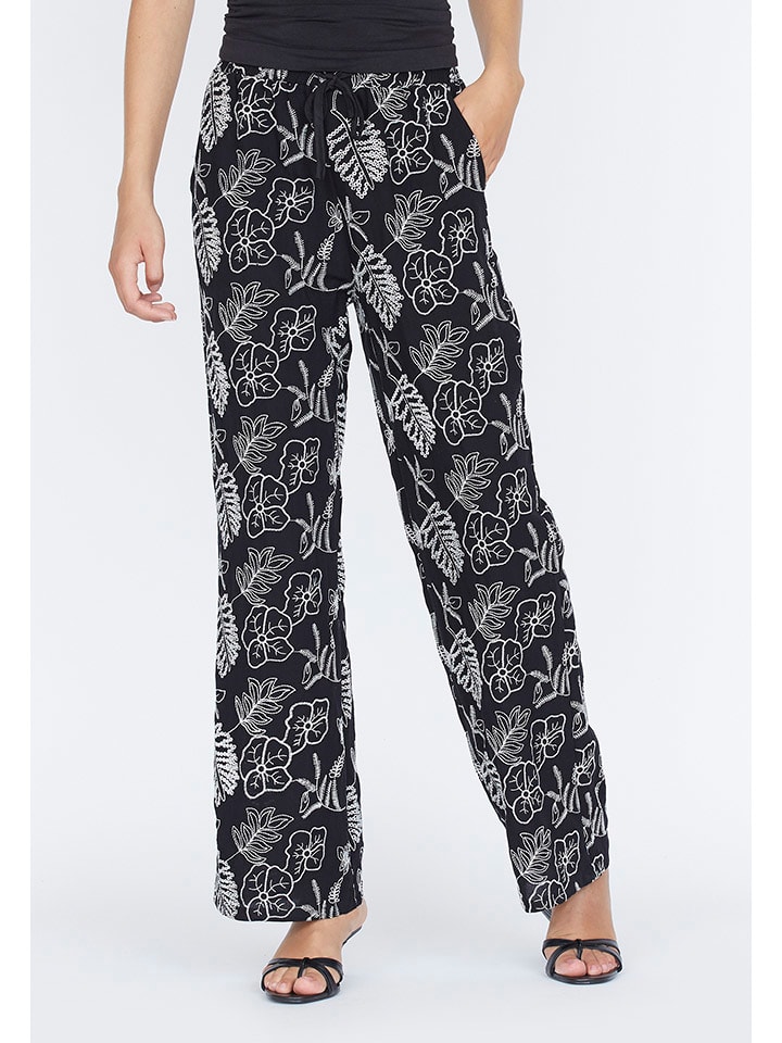 SisterS point Marlenehose in Schwarz/ Creme günstig kaufen