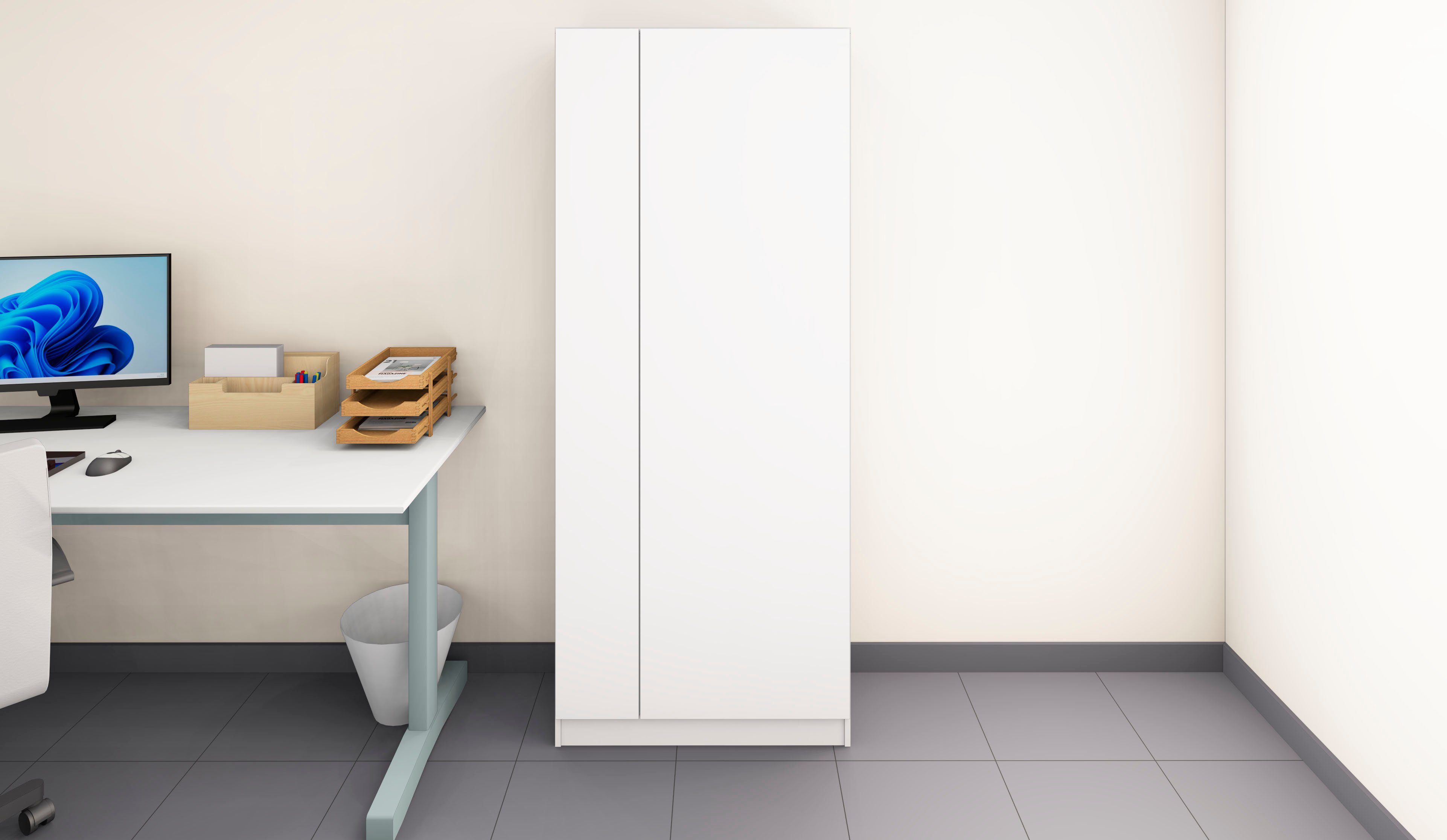 borchardt Möbel Aktenschrank Wallis moderner Mehrzweckschrank mit Push-to-Open-Funktion