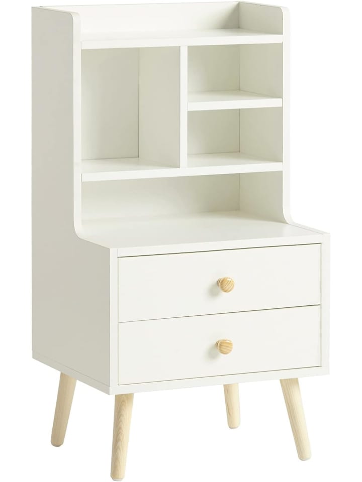 SoBuy Nachttisch in Weiß - (B)43 x (H)81 x (T)36cm günstig kaufen onesize