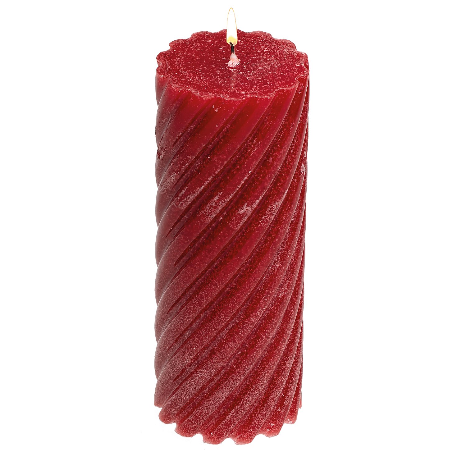 Temperaturfeste Gießform Spiral-Stumpenkerze, 15 cm