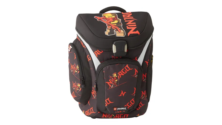 LEGO® NINJAGO® Schulranzen-Set 4teilig  Red Explorer Premium