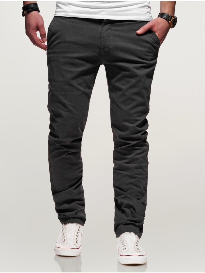 behype Chinohose Heritage in dunkelgrau günstig kaufen