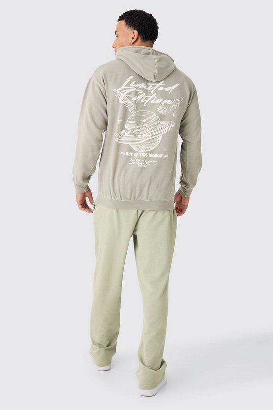 Oversize Hoodie mit Space-Print