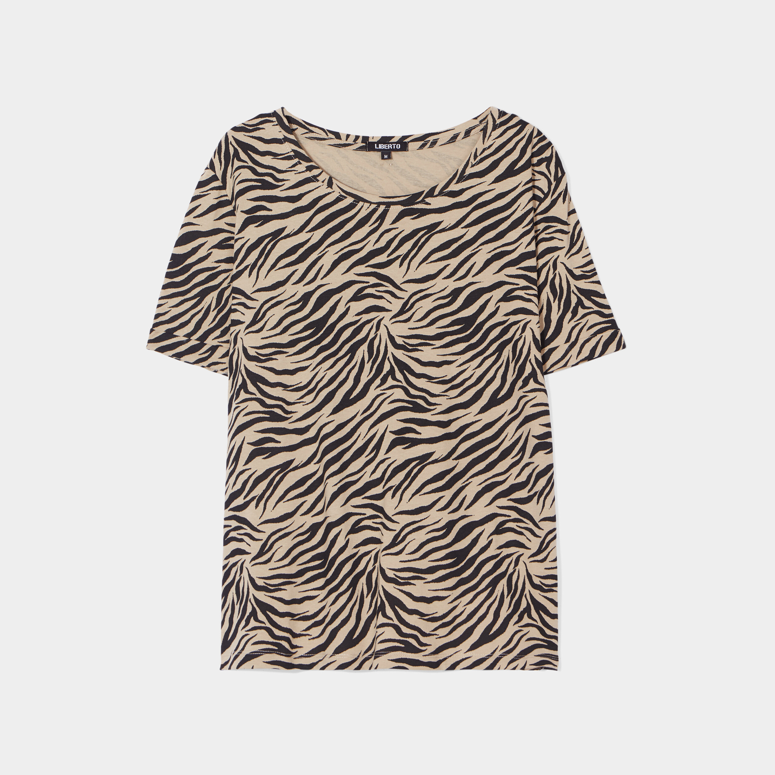T-shirt oversize dos long Liberto beige femme | La Halle