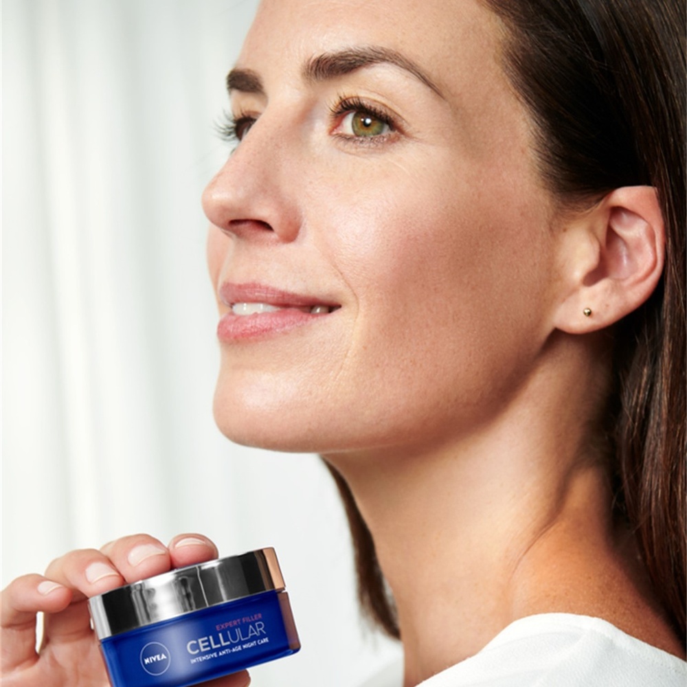 nivea CELLULAR EXPERT FILLER - Soin Nuit Anti-Âge Repulpant 50 ml Soin visage anti-âge Femme