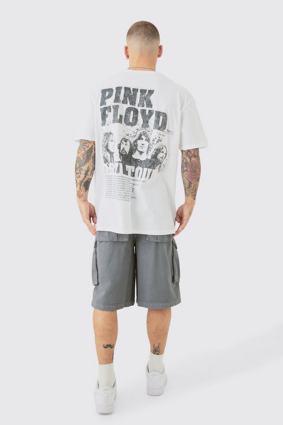Oversize T-Shirt mit lizenziertem Pink Floyd Band Print