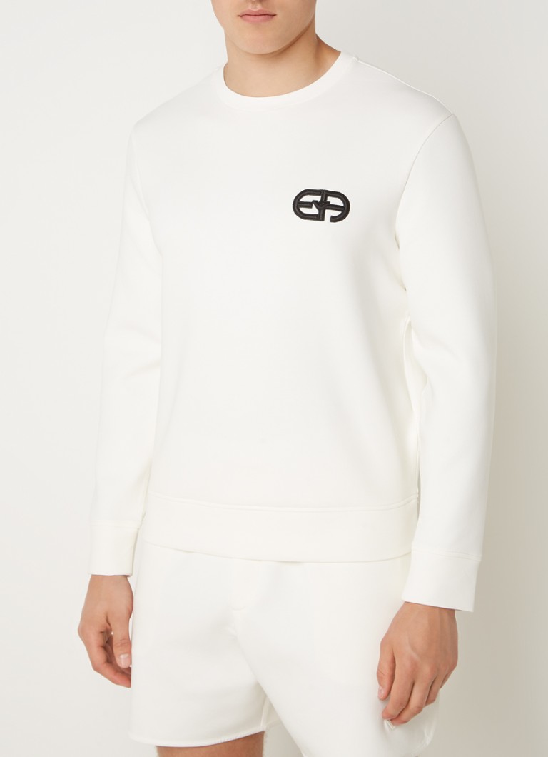 Pulover Emporio Armani cu logo brodat