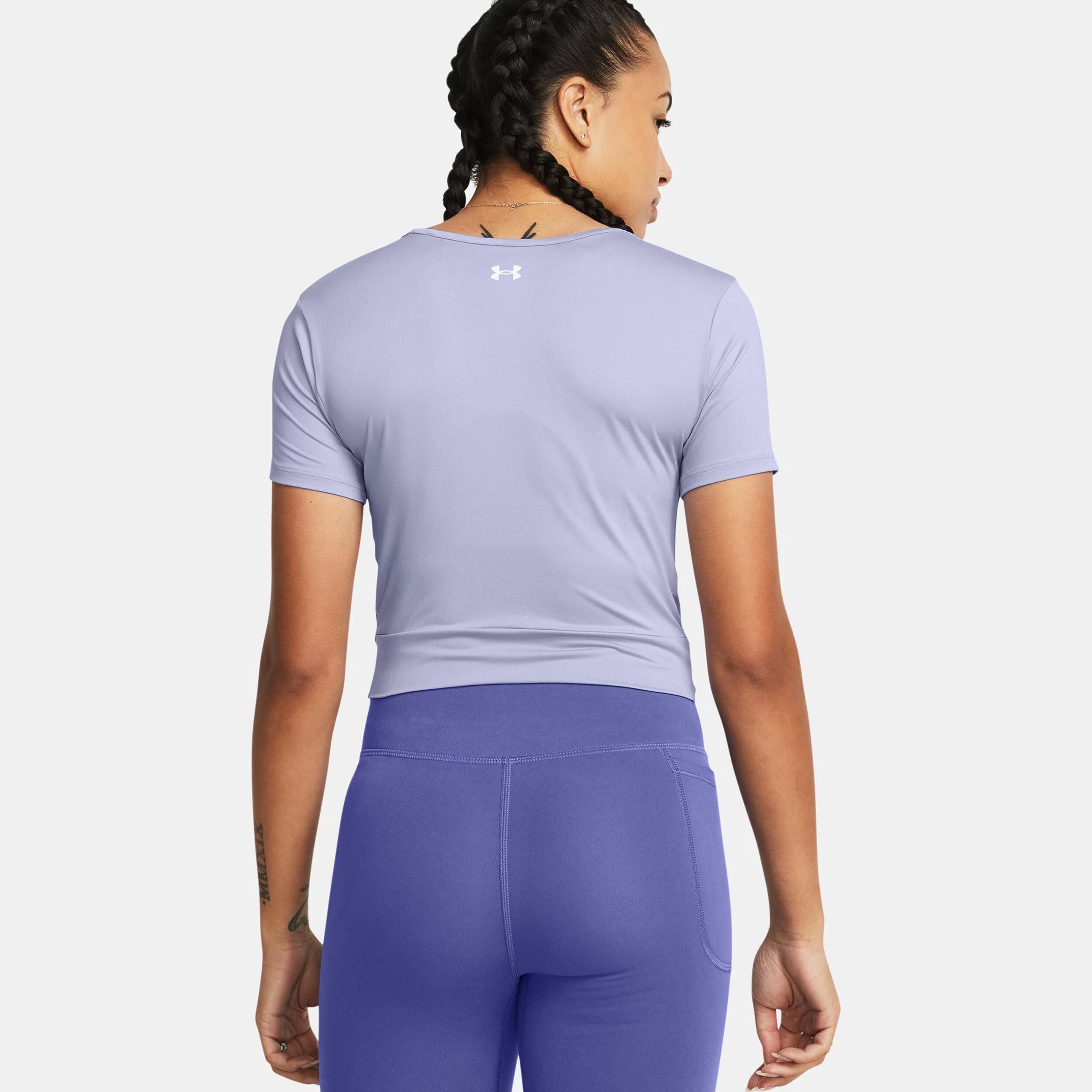 Motion Crossover Crop T-Shirt Damen - Lila