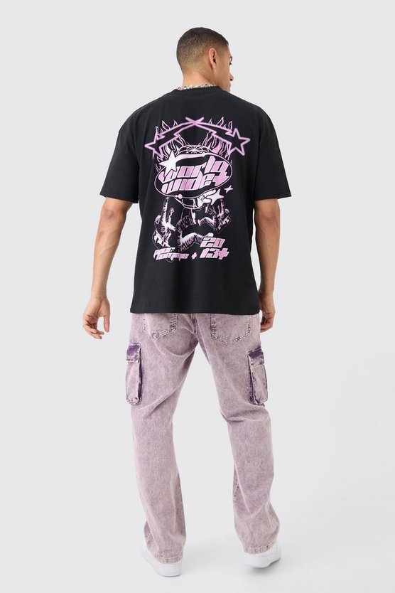Oversize T-Shirt mit Astronaut-Print