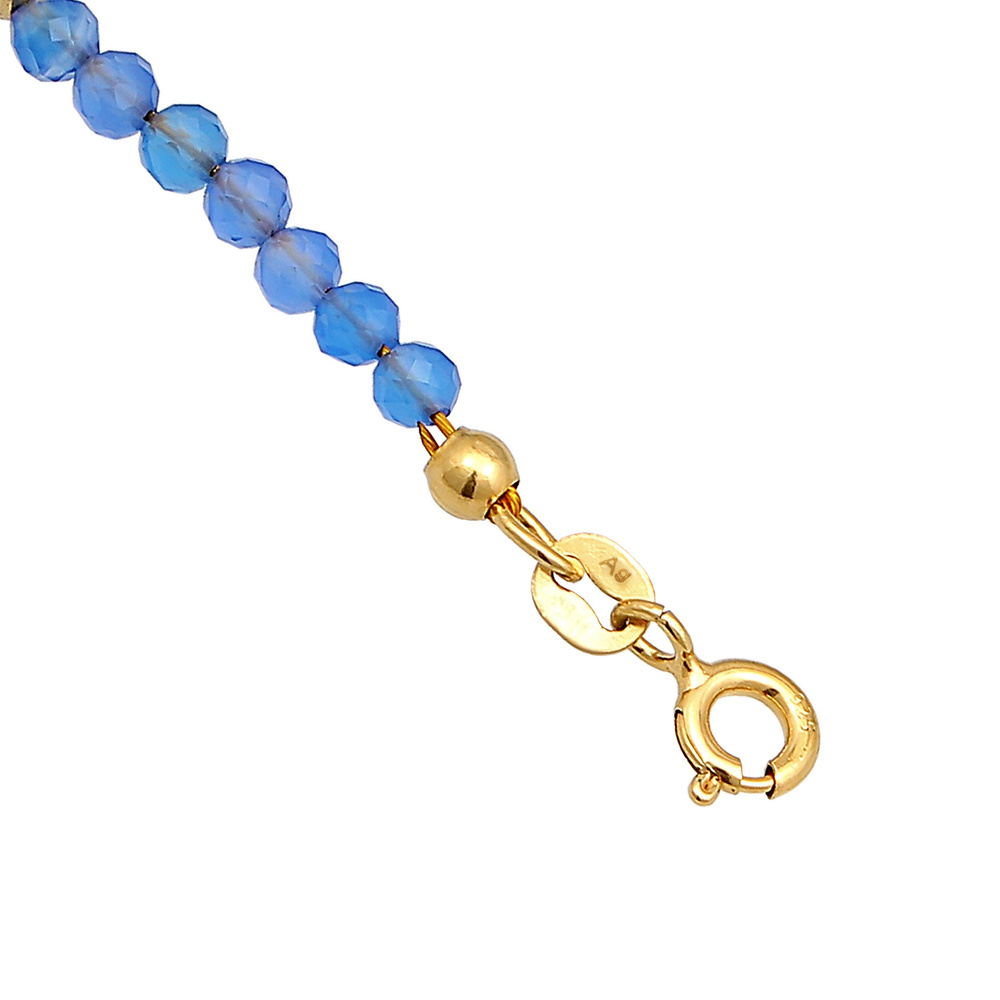 Elli Elli Bracelet de Cheville Femmes bracelet de cheville été plage avec agate perles Bijoux