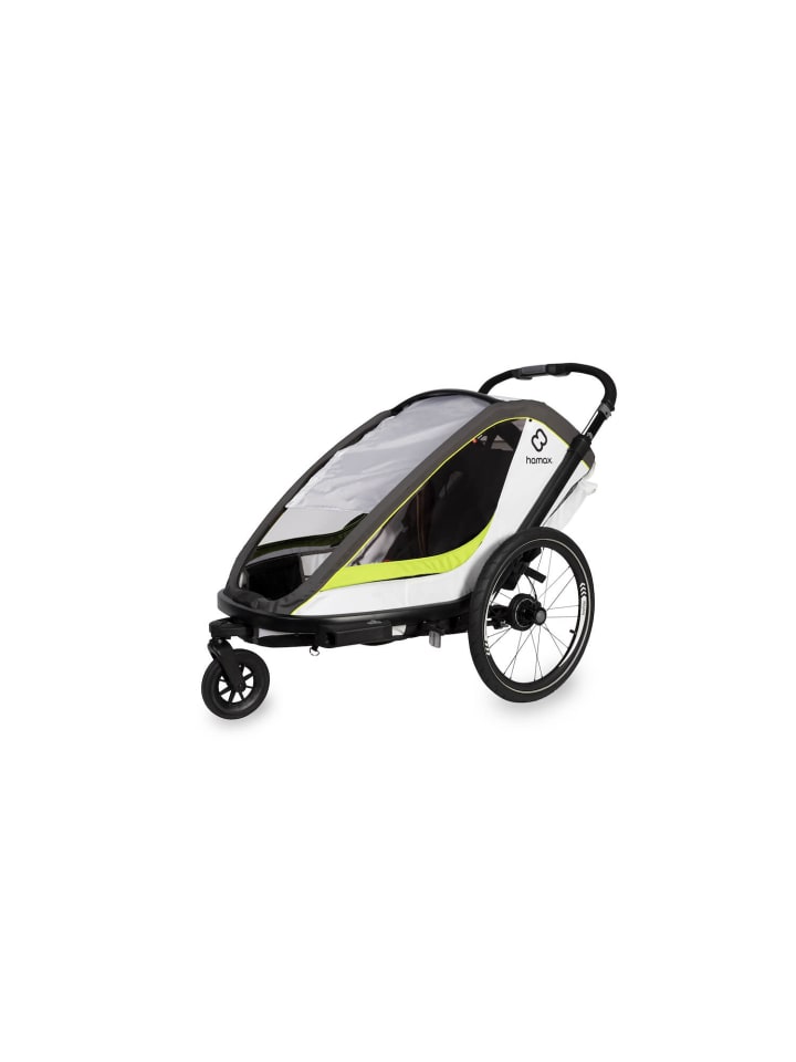 Hamax Hamax Breeze Kinderfahrradanhänger für 2 Kinder - Farbe: White / Green günstig kaufen onesize