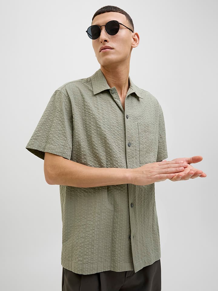 Jack & Jones Hemd - Regular fit - in Khaki günstig kaufen