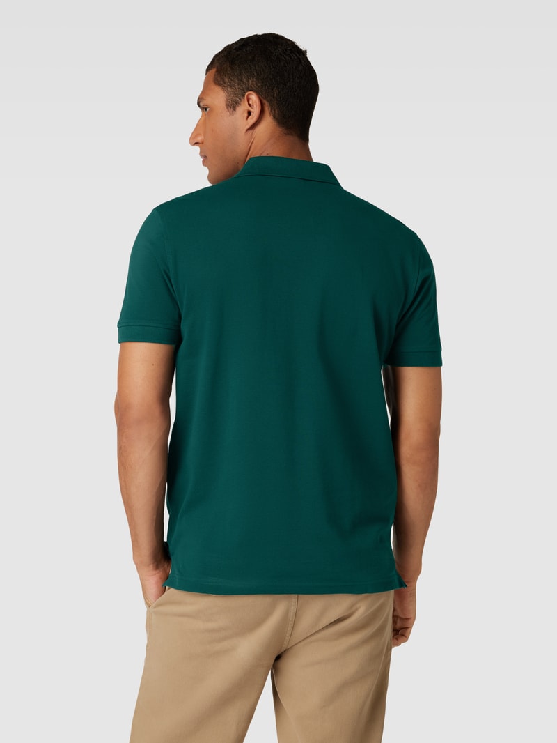 Poloshirt mit Logo-Stitching in bottle