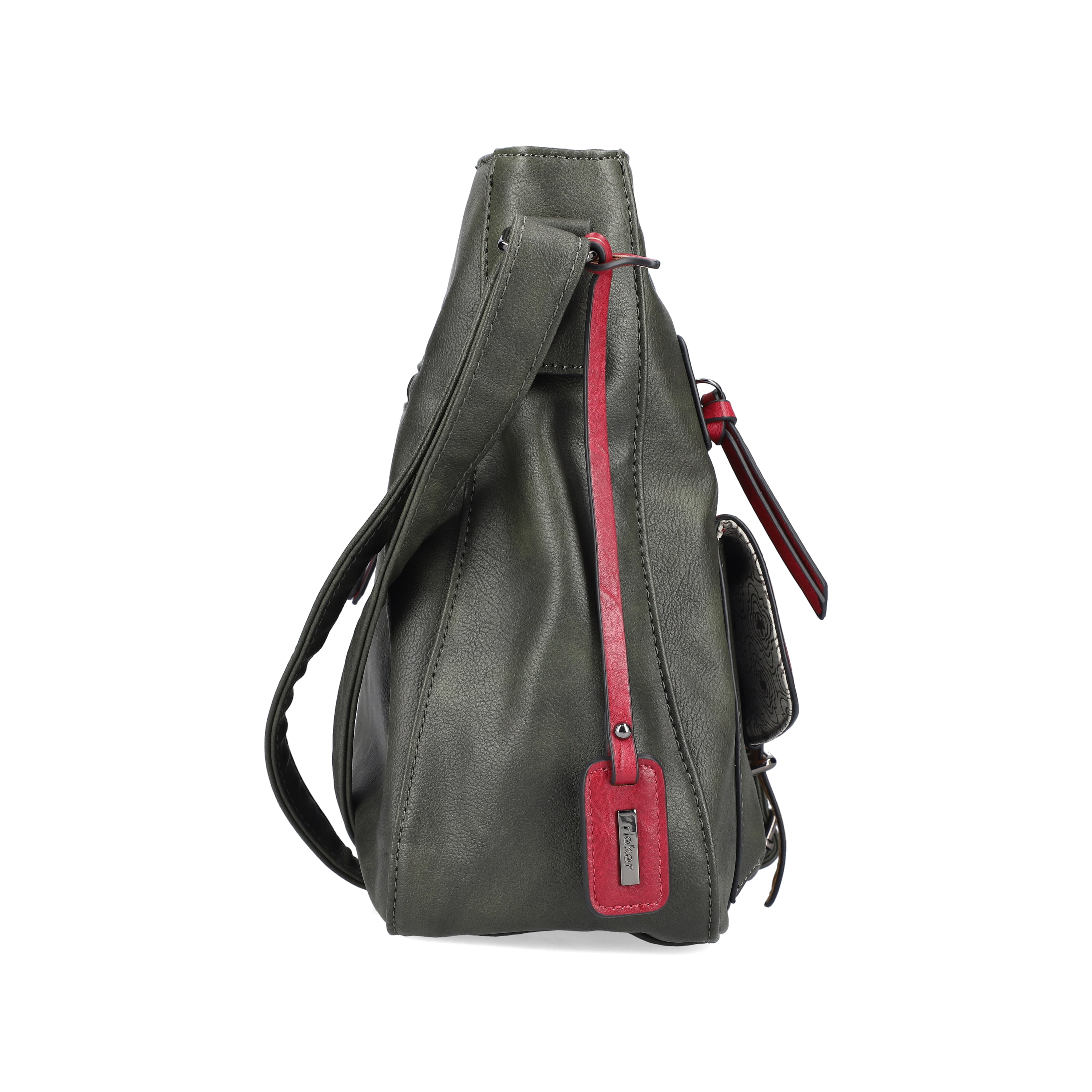 Rieker | Handtasche khaki-kirschrot