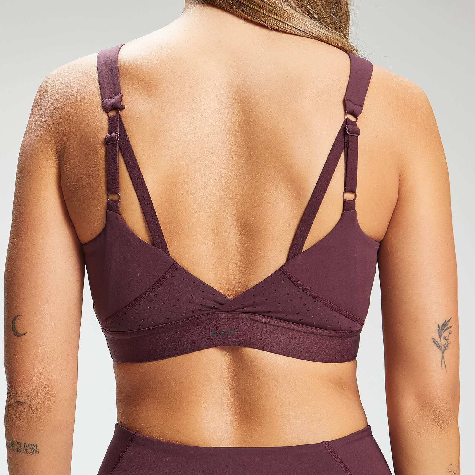 Brassière de sport MP Power Ultra pour femmes – Bordeaux/Noir