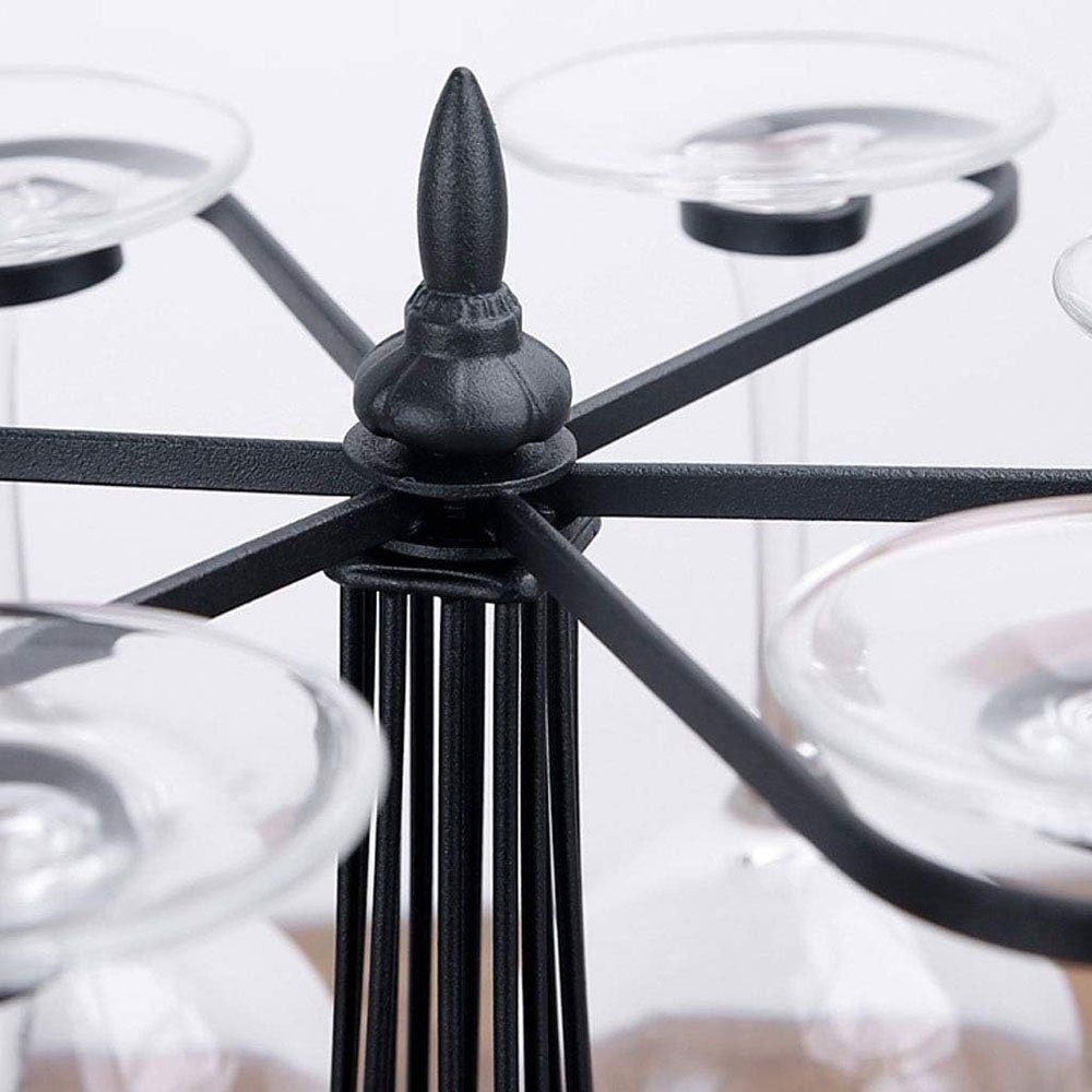 Aphollod Gläserhalter Eiffelturm Freistehender Weinglashalter aus Metall für 6 Gläser (1 St., 1-tlg), Weinglas Lagerung,Turm-Design,Eisen Halterung,nicht leicht zu rosten