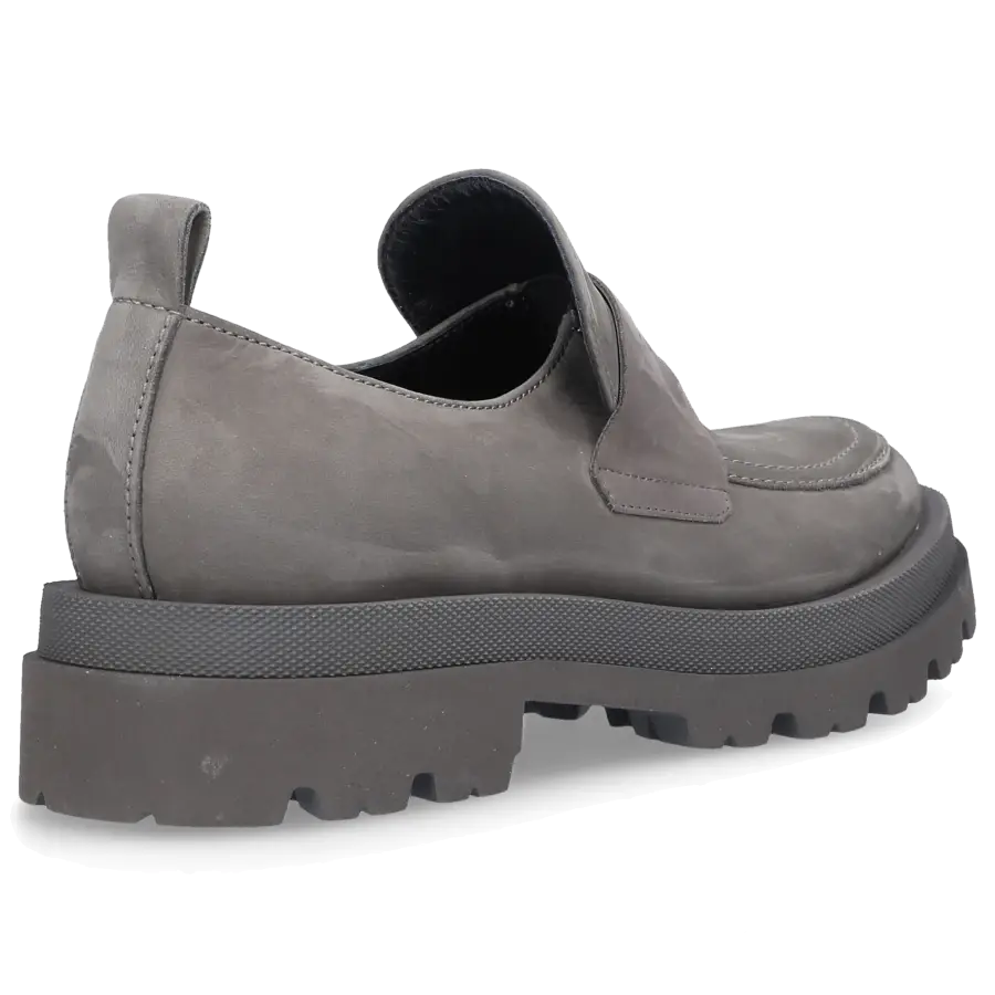 305 SOBE - Loafer HUSKIE Nubukleder - grau