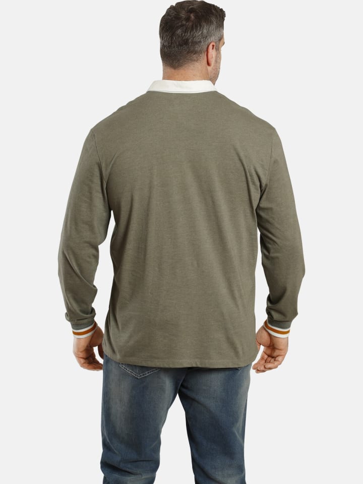 Charles Colby Sweatshirt EARL GARWY in oliv melange günstig kaufen