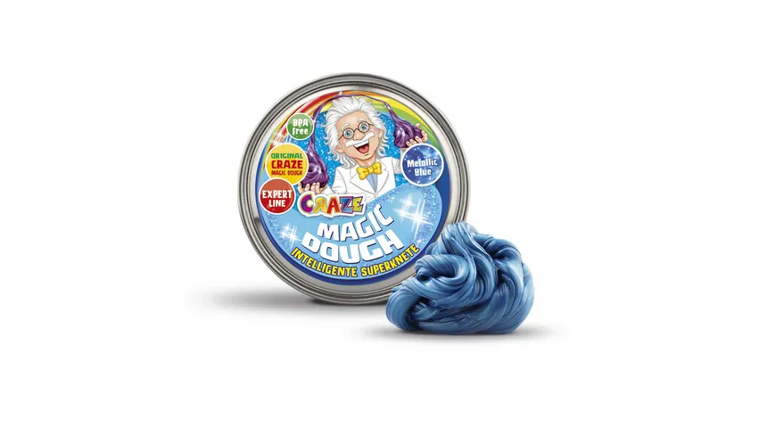 CRAZE - MAGIC DOUGH Dose mit 70gr intelligenter Superknete - Professor 70 g