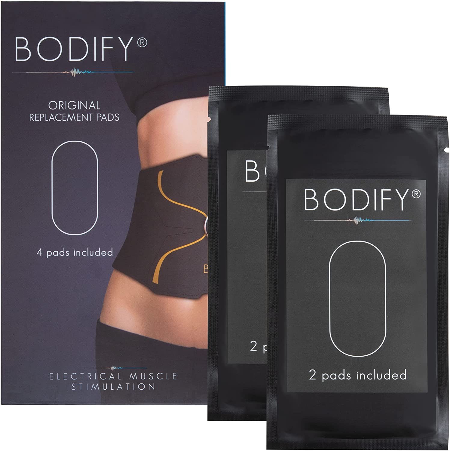BODIFY EMS-Bauchmuskeltrainer - Original Ersatz-Pads 2er-Set (Ohne Controller) für Bauchtrainer Pro, (2-tlg)