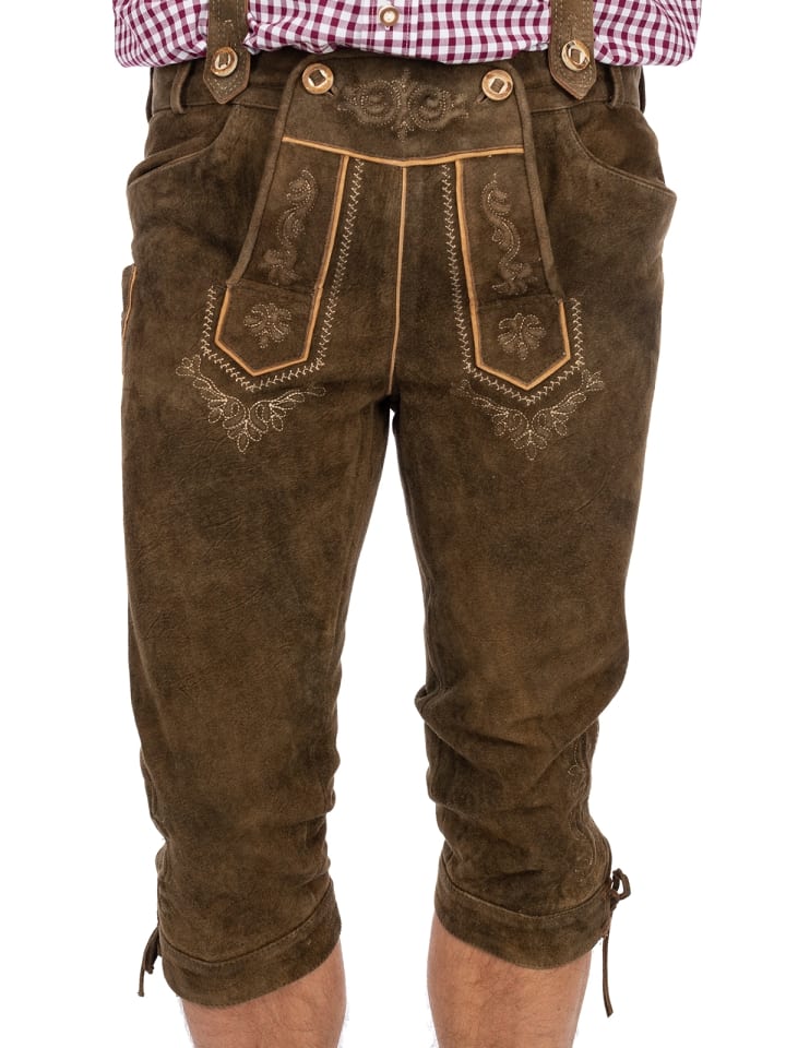MADDOX Lederhose KORBINIAN-HT in dunkelbraun günstig kaufen