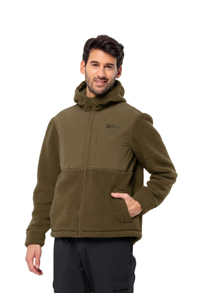 FELSLICHT HOODED JKT M Fleecejacke Herren
