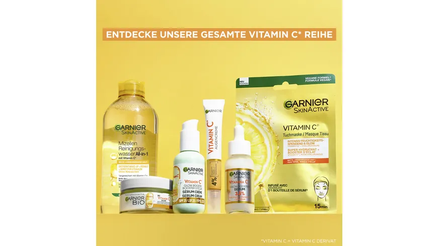 Garnier Skin Active Vitamin C Bright Eye Augencreme 15 ml