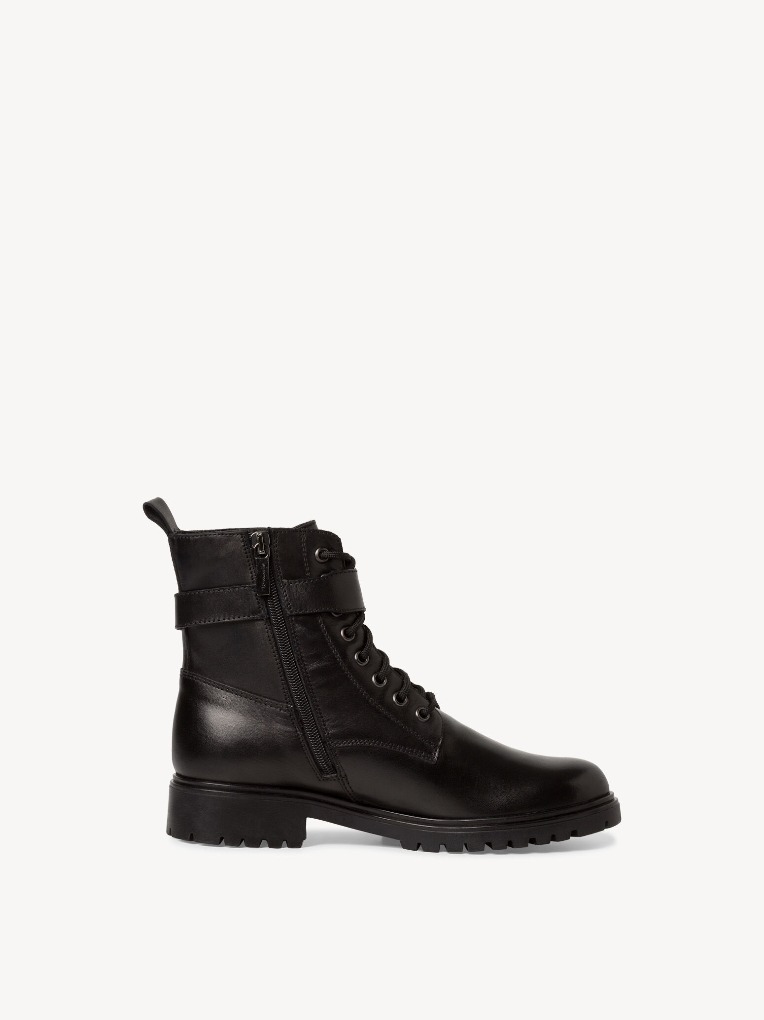 Bottine en cuir - noir