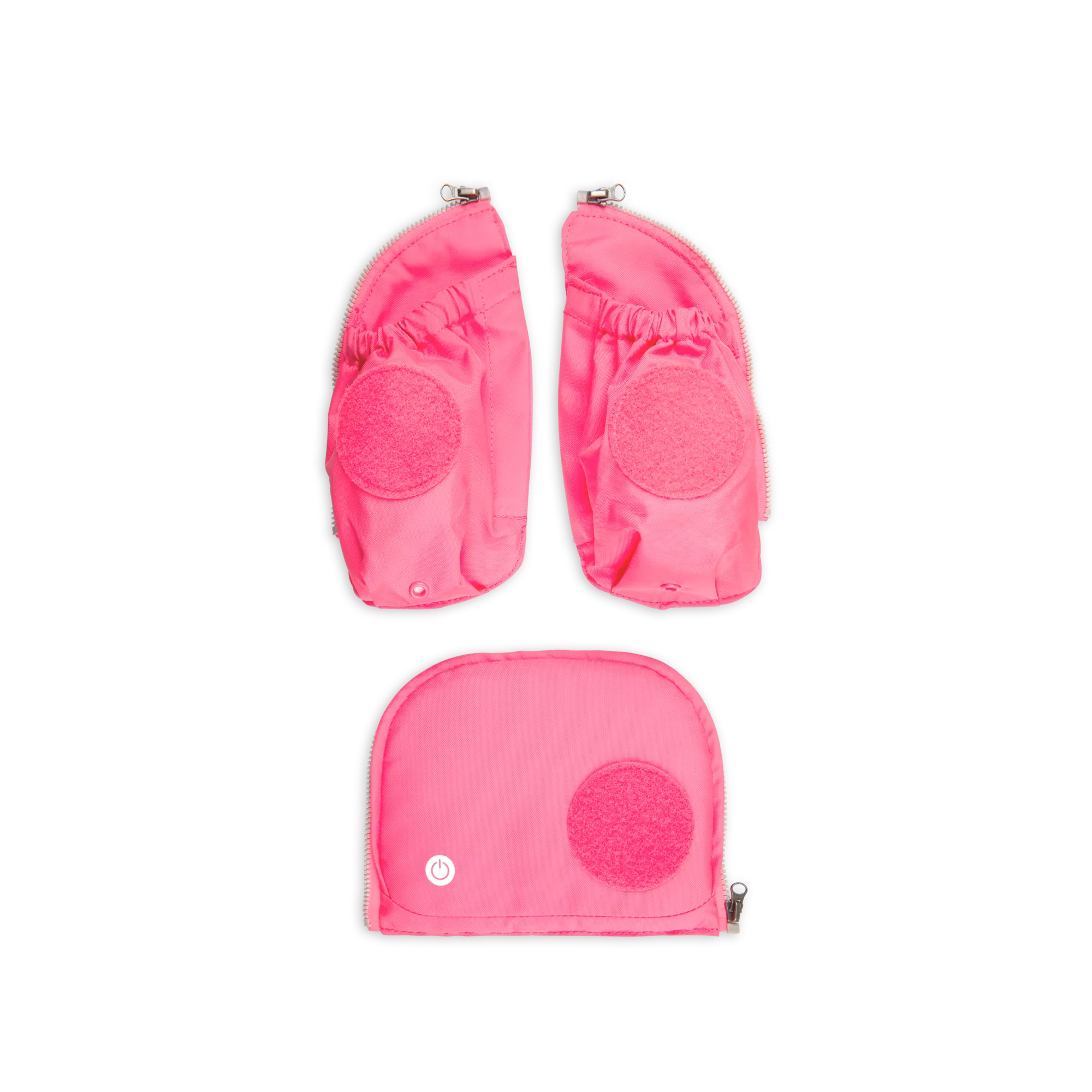 ergobag Fluo LED Seitentaschen-Set Pink