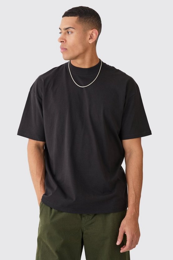 Oversize T-Shirt mit Rosen-Print