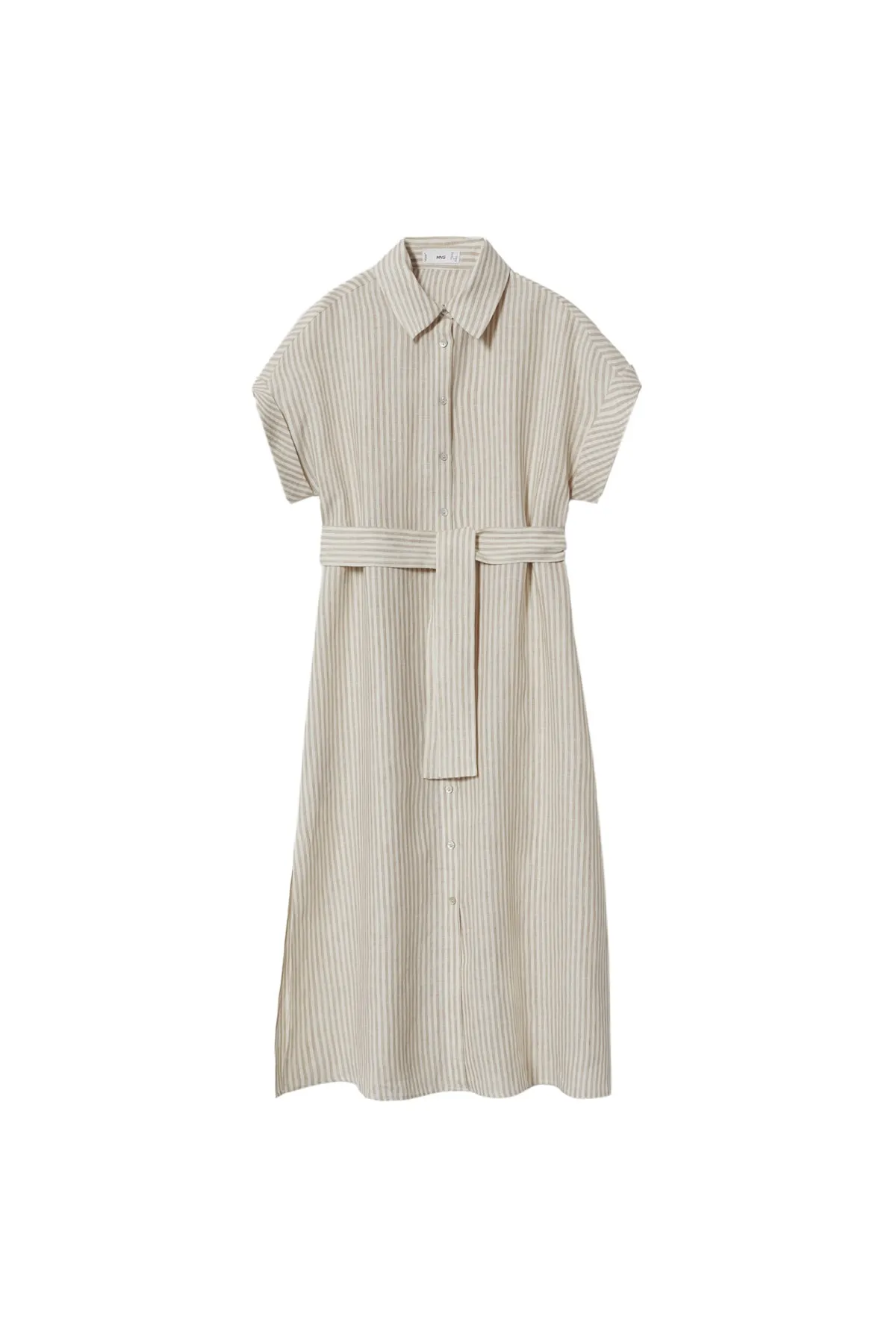 MANGO  Ecrufarbenes Damenkleid 27917106