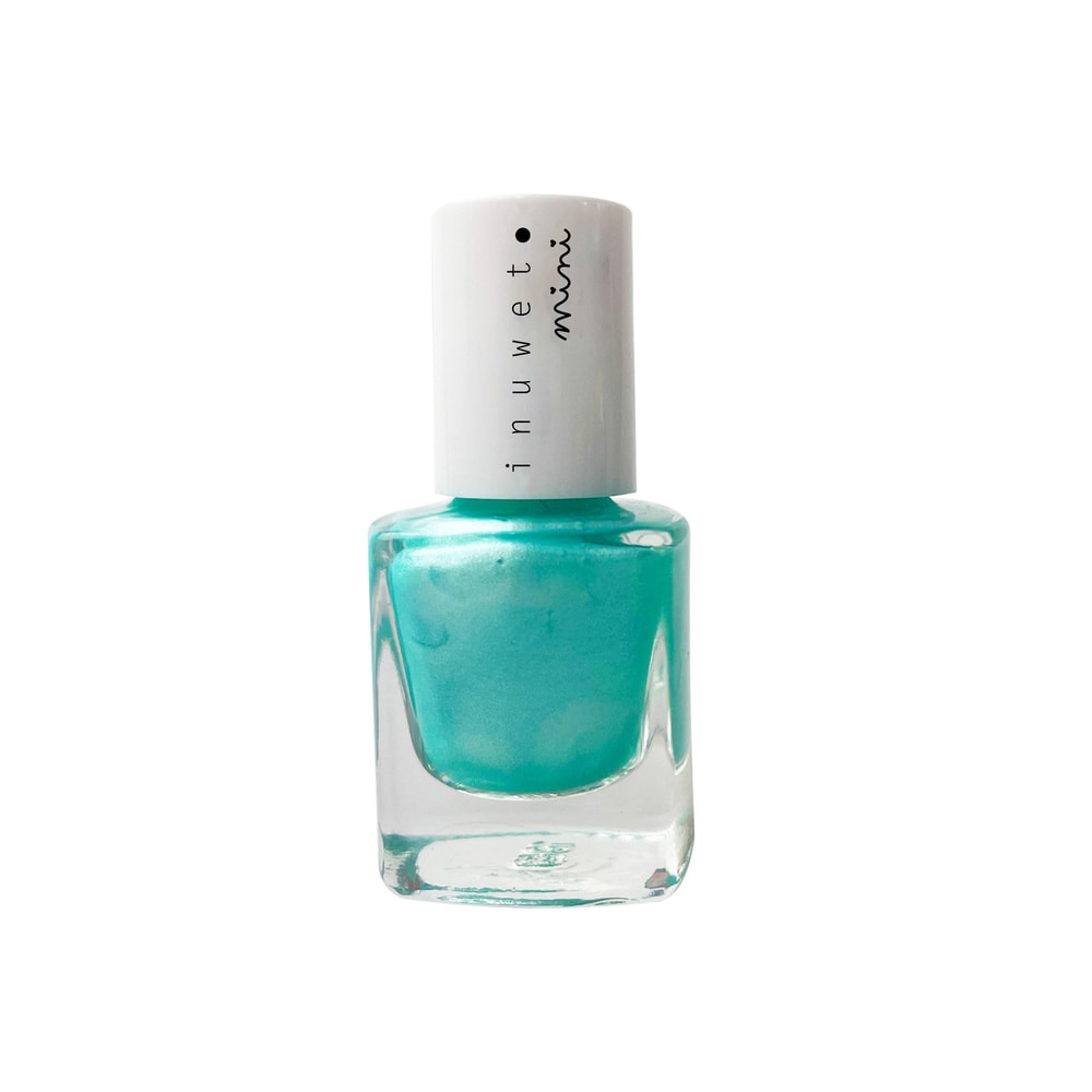 Inuwet Vernis kids à l'eau vegan, parfumé et naturel - Turquoise - Parfum pomme Vernis à ongles