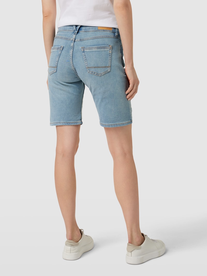 Jeansshorts mit Farbverlauf Modell 'Jogger' in blau