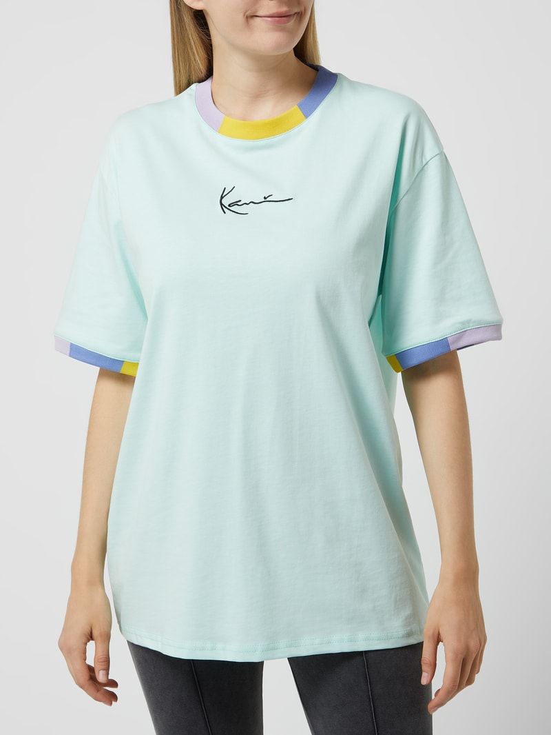 T-Shirt aus Baumwolle in mint