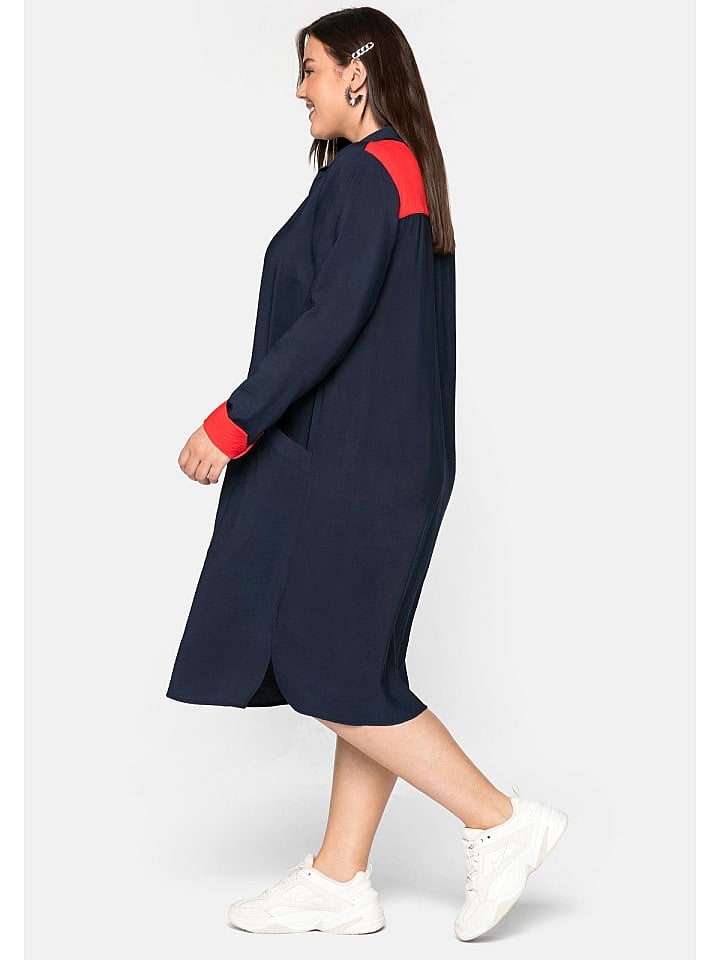 sheego Kleid in nachtblau günstig kaufen 44