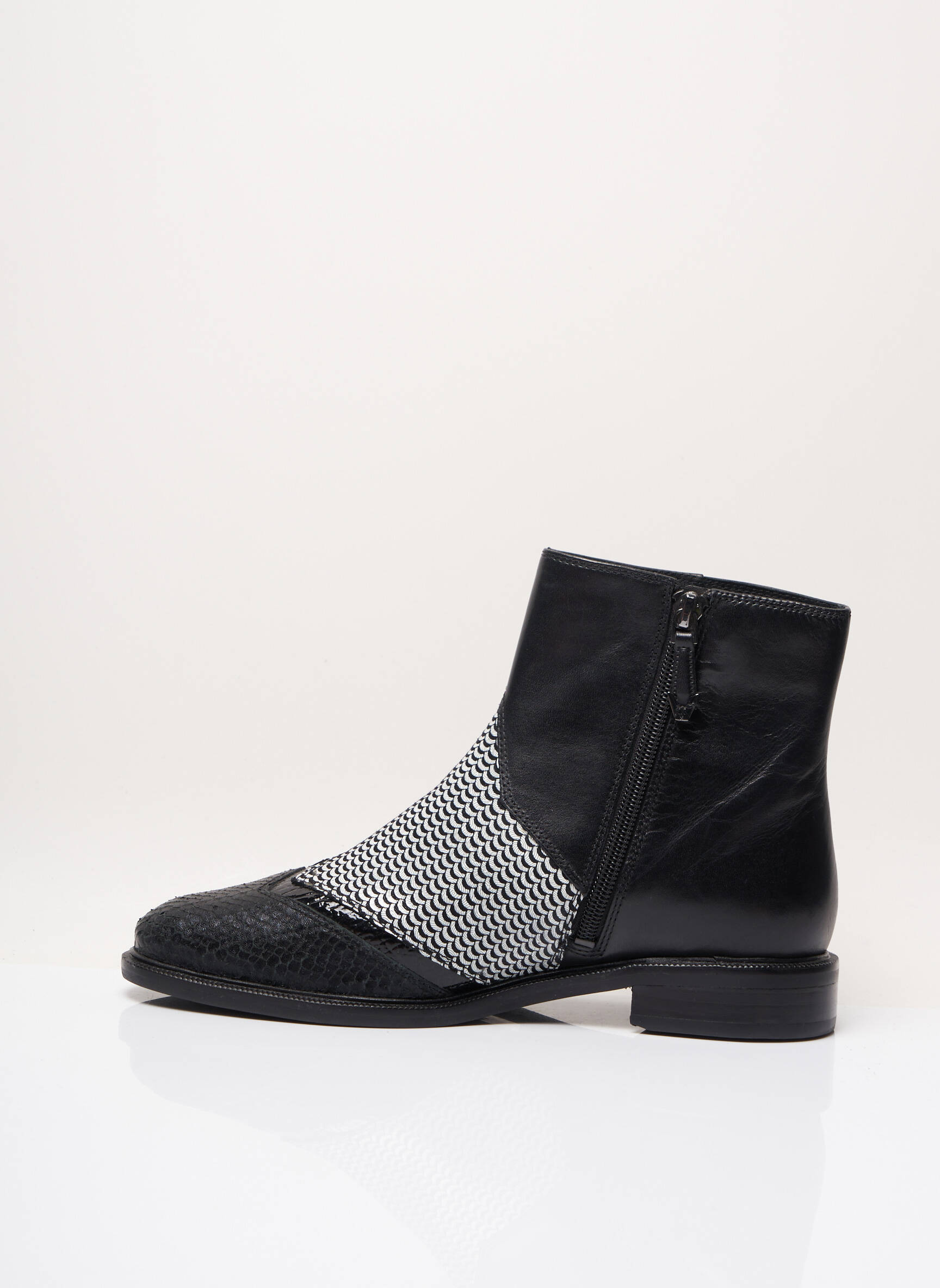 What For Bottines Femme couleur noir