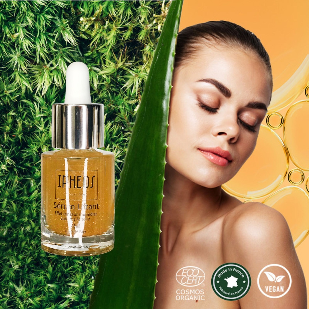 Ipheos Sérum liftant Sérum visage liftant éclat Certifié Bio