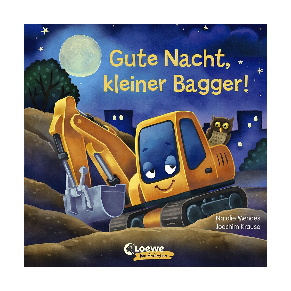 Gute Nacht, kleiner Bagger!